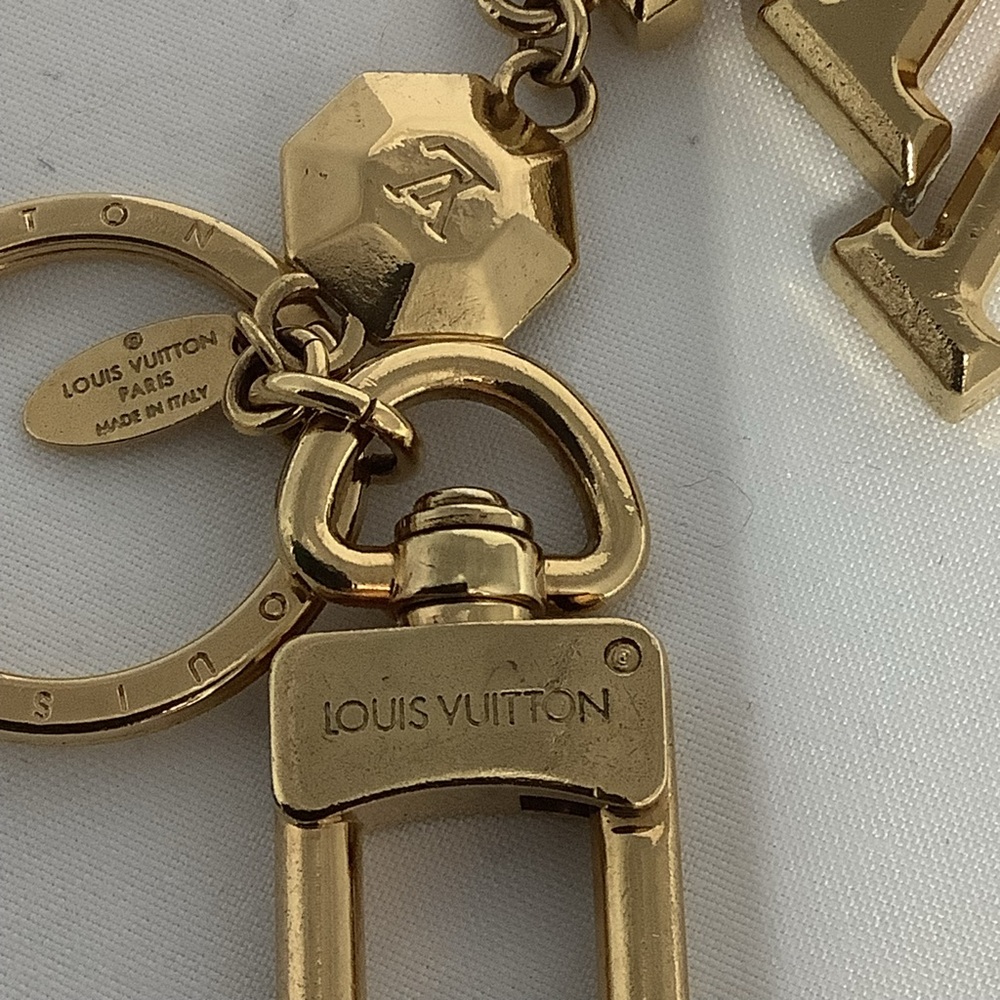 Louis Vuitton Gold Monogram Keychain - Picture 9 of 11